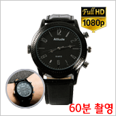 손목시계캠코더 - 풀HD동영상/60분 촬영/보이스레코더 기능/최대32GB
