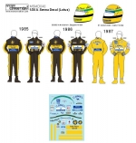 MSMD048 1/20 MSM Decal Aryton Senna Decal  Lotus 1985 - 1987