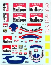 MSMD132 1/20 MSM 데칼 페라리 Ferrari F190 Tobacco & Helmet decal (Prost & Mansell) 프로스트 만셀