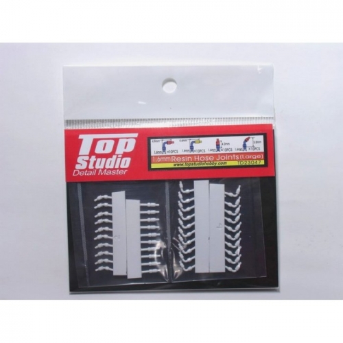 TD23047 1/12 1/20 1/24 탑스튜디오 Top Studio 호스 조인트 1.6mm Resin Hose Joints (Large) 타미야 프라모델 적용