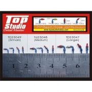 TD23048 1/12 1/20 1/24 탑스튜디오 Top Studio 호스 조인트 1.6mm Resin Hose Joints (Medium) 타미야 프라모델 적용