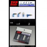 TD23199 1/20 1/24 탑스튜디오 Top Studio 호스 조인트 (1.1mm) resin hose joints 프라모델 적용