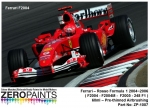 DZ016 Zero Paints Ferrari Ferrari Rosso Formula 1 F2004 F2005 F2006 60ml Tamiya