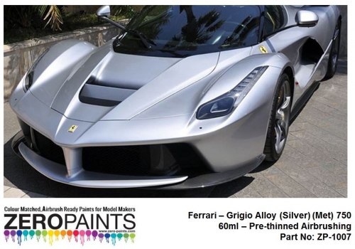 [사전 예약] ZP­1007 Ferrari Grigio Alloy (Silver) (Met) 750 60ml
