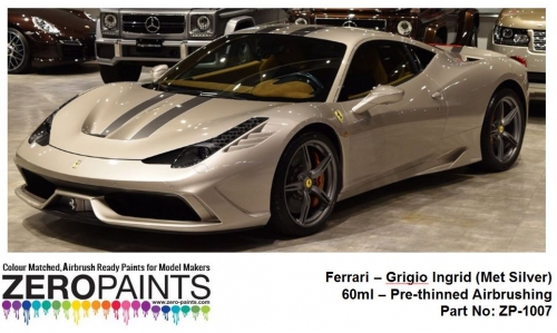 [사전 예약] ZP­1007 Ferrari Grigio Ingrid (Met Silver) 720 60ml