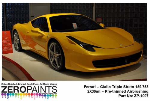 DZ034 Zero Paints Ferrari Ferrari Giallo Triplo Strato 2X30ml Tamiya