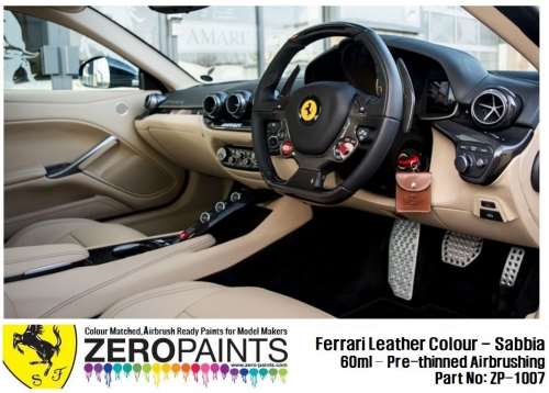 DZ008 Zero Paints Ferrari Ferrari interior Leather Sabbia 60ml Tamiya