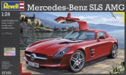 07100 1/24 Mercedes-Benz SLS AMG w/V8 Engine