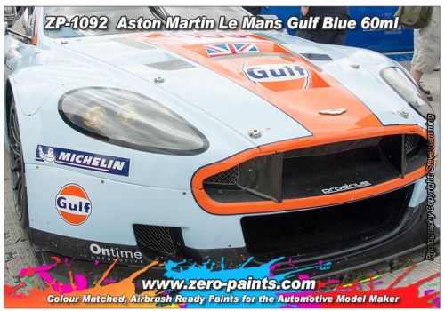 DZ062 Zero Paints Aston Martin Le Mans Gulf Blue Paint 60ml - ZP-1092 Tamiya