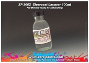 DZ072 일반 클리어 100ml Zero Paints Clearcoat Lacquer 100ml - Pre-thinned ready for Airbrushing - ZP-3002