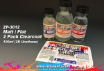 [사전 예약] ZP­3012 무광 우레탄 클리어 세트 (클리어+신너+하드너) Zero Paints MATT/ FLAT 2 Pack Clearcoat 100ml (2K Urethane) - ZP-3012