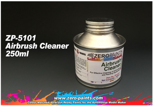 ZP­5101 에어브러시 클리너 250ml (제로 일반 페인트, 제로 프라이머, 제로 클리어 코트 청소용) Zero Paints Airbrush Cleaner 250ml - ZP-5101
