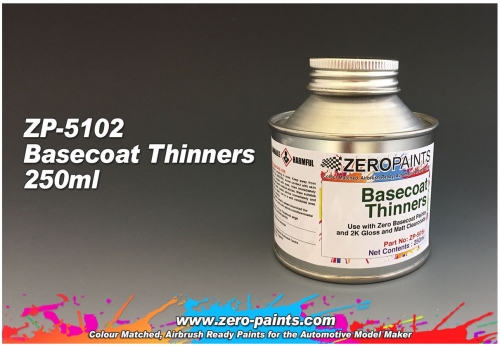 DZ081 250ml Zero Paints Basecoat Thinners 250ml - ZP-5102 Tamiya