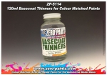 [사전 예약] ZP­5114 제로 일반 페인트 신너 120ml Zero Paints Basecoat Thinners 120ml - ZP-5114