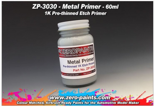 DZ087 Zero Paints Metal Primer 60ml (Pre-thinned) - ZP-3030 Tamiya