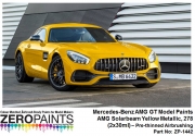DZ092 Zero Paints Mercedes AMG GT Paints 60ml - ZP-1442 AMG Solarbeam Yellow Metallic, 278 (2x30ml)