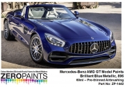 DZ093 Zero Paints 메르세데스 브릴리언트 블루 메탈릭 Mercedes-AMG GT Paints 60ml - ZP-1442 Brilliant Blue Metallic, 896 (2x30ml)