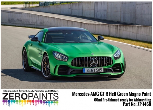 [사전 예약] ZP­1468 Mercedes AMG GT R Hell Green (Matt) Paint 60ml - ZP-1468