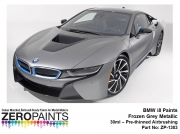 DZ110 Zero Paints BMW i8 Paints - ZP-1303 Frozen Grey Metallic 30ml Tamiya