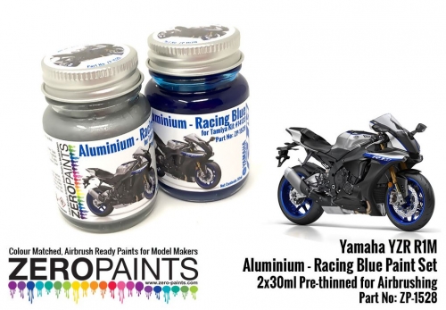 [사전 예약] ZP­1528 Yamaha YZR R1M - Aluminum and Racing Blue Paint Set 2x30ml