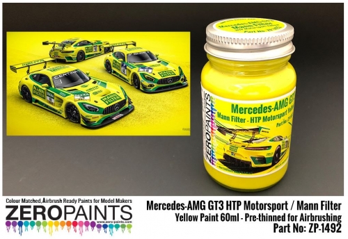 [사전 예약] ZP­1492 Mercedes-AMG GT3 HTP Motorsport / Mann Filter Yellow Paint 60ml