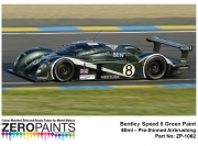 DZ146 Zero Paints 벤틀리 스피드 8 브리티시 그린 Bentley Speed 8 Green Paint 60ml
