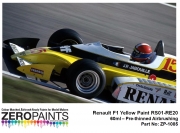 DZ151 Zero Paints 르노 Renault F1 Yellow Paint RS01-RE20 60ml