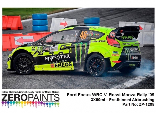 DZ163 Zero Paints Ford Focus WRC Rossi Monza Rally \\\\\\\\\\\\\\\'09 3X60ml Tamiya