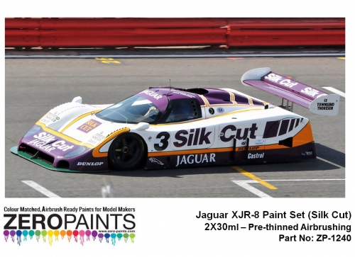 DZ166 Zero Paints Jaguar XJR-8 Silk Cut Purple Jaguar Racing Paint 2X30ml Tamiya