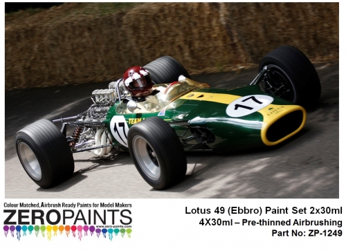 [사전 예약] ZP­1249 Lotus 49 (Ebbro) Paint Set 2x30ml