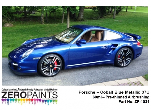 DZ185 Zero Paints Porsche Cobalt Blue Metallic 37U 60ml Tamiya