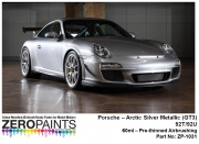 DZ186 Zero Paints 포르쉐 아크틱 실버 메탈릭 Porsche Arctic Silver Metallic (GT3) 92T/92U 60ml