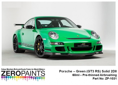 DZ187 Zero Paints Porsche Green (GT3 RS) Solid 2D8 60ml Tamiya