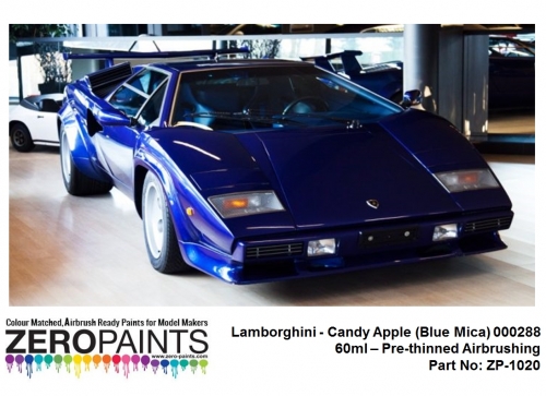 DZ197 Zero Paints Lamborghini Candy Apple (Blue Mica) 000288 60ml Tamiya