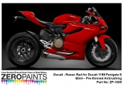 DZ200 Zero Paints 두카티 Rosso Red for Ducati 1199 Panigale S 60ml
