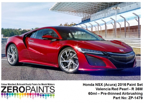 [사전 예약] ZP­1479 Honda NSX (Acura) 2016 Paints 60ml ZP­1479 Valencia Red Pearl ­ R 36M