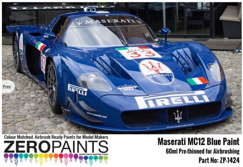 [사전 예약] ZP­1424 Maserati MC12 Blue Paint 60ml