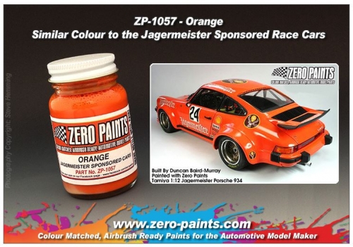 DZ221 Zero Paints Jagermeister Orange Paint 60ml Tamiya