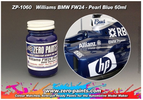 DZ222 Zero Paints Williams Williams F1 BMW FW24 Blue Paint 60ml Tamiya