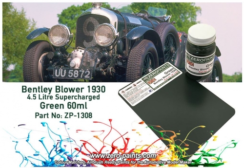 [사전 예약] ZP­1308 Bentley Blower 4.5 Litre 1930 Green Paint 60ml