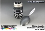 DZ247 Zero Paints Medium Aluminum Paint ­ 30ml Zero Metal Finishes Tamiya