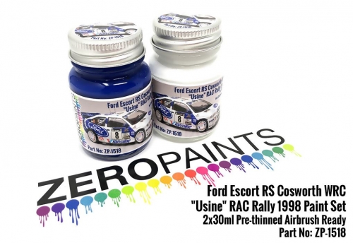 DZ252 Zero Paints Ford Escort RS Cosworth WRC \\\\\\\\\\\\\\\"Usine\\\\\\\\\\\\\\\" RAC Rally 1998 P