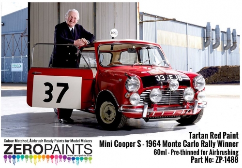 [사전 예약] ZP­1488 Mini Cooper S ­ 1964 Monte Carlo Rally Winner Tartan Red Paint 60ml