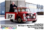 DZ254 Zero Paints Mini Cooper S ­ 1964 Monte Carlo Rally Winner Tartan Red Paint 60ml Tamiya