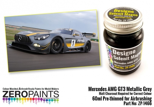 [사전 예약] ZP­1466 Mercedes Benz AMG GT3 Metallic Grey (Matt) Paint 60ml