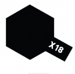 80018 X-18 Semi Gloss Black (Semi Gloss) Tamiya Enamel Color