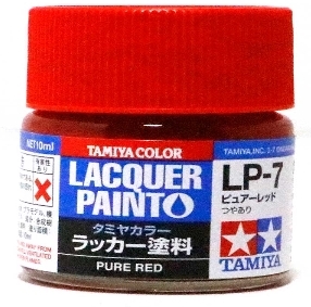 82107 LP-7 Pure Red (유광) 타미야 락카 컬러 Tamiya Lacquer Color