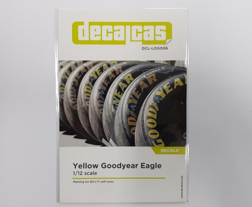 [사전 예약] DCL-LOG006 1/12 Decalcas Goodyear Eagle Yellow 데칼카스 굿이어 타이어 데칼