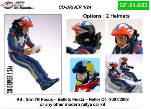 [사전 예약] GF-24-053 1/24 Co-driver rallye (Focus/Fiesta)
