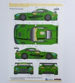 SK24064 SK Decals 1/24 Hell Green Mercedes-Benz AMG GT3 FIA GT World Cup Macau 16 Decal Set Decal